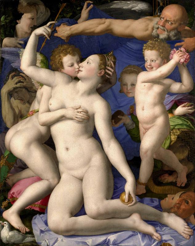 Agnolo Bronzino Venus Cupid Folly and Time oil painting picture